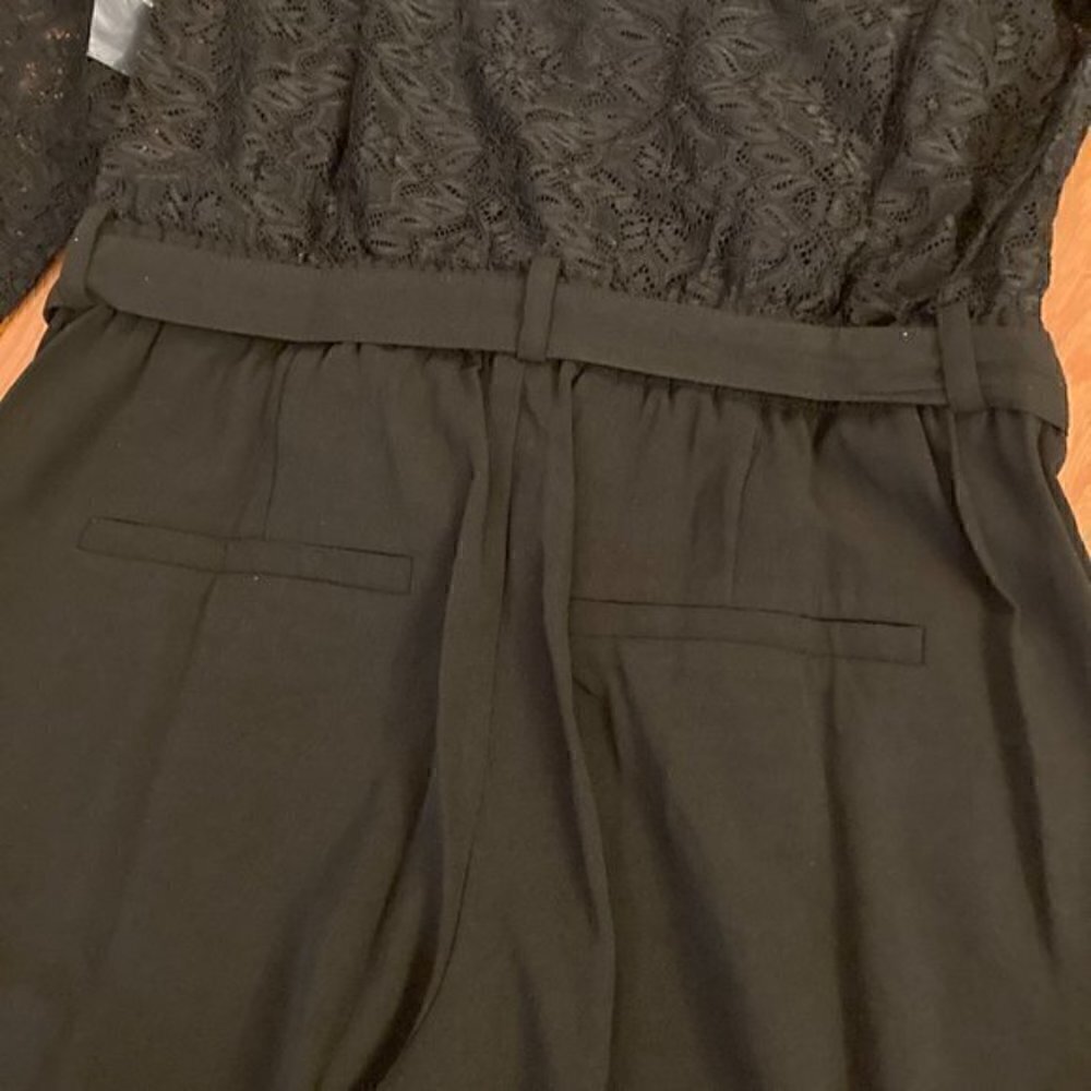 ModCloth All the Feels Lace Twofer Black Jumpsuit Sz S NWT - Picture 11 of 11